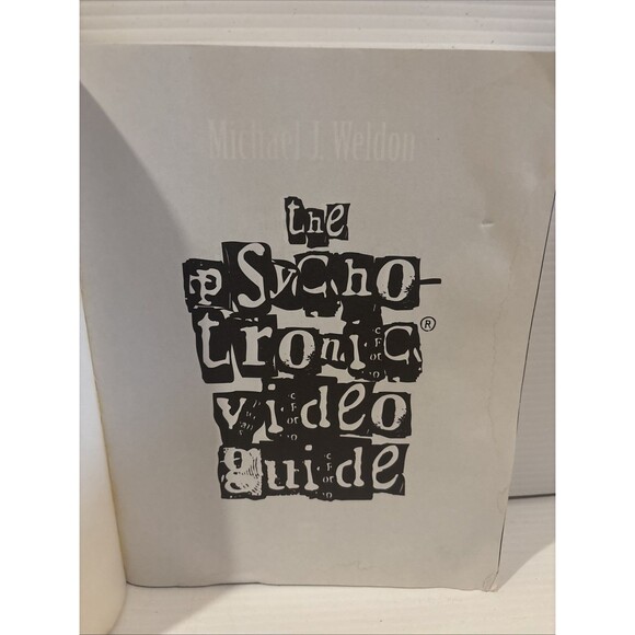 Psychotronic Video Guide • AUTOGRAPHED • by Michael J. Weldon (1996 Paperback) - Picture 4 of 5